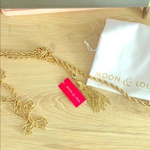 Moon & Lola long chain necklace-gold
